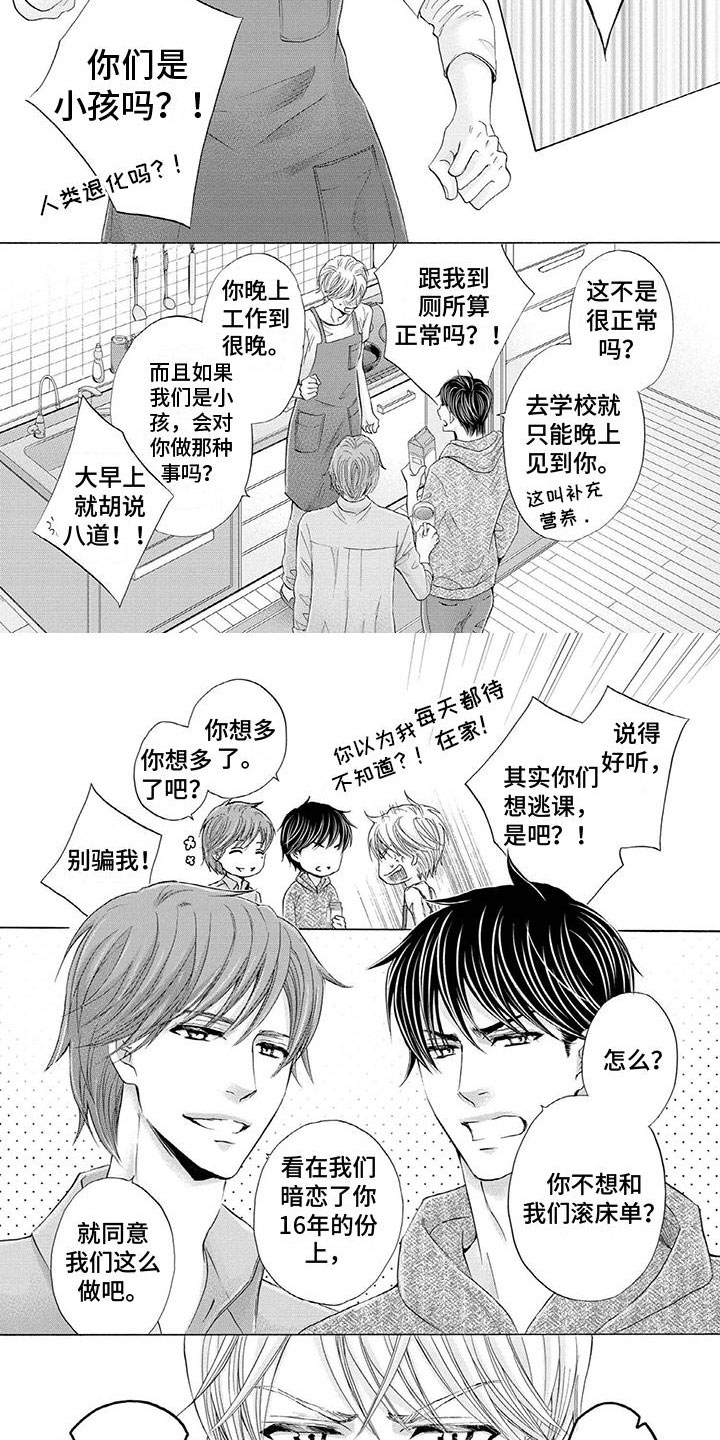 两个儿子的卡通头像漫画,第15章：被改变的样子2图