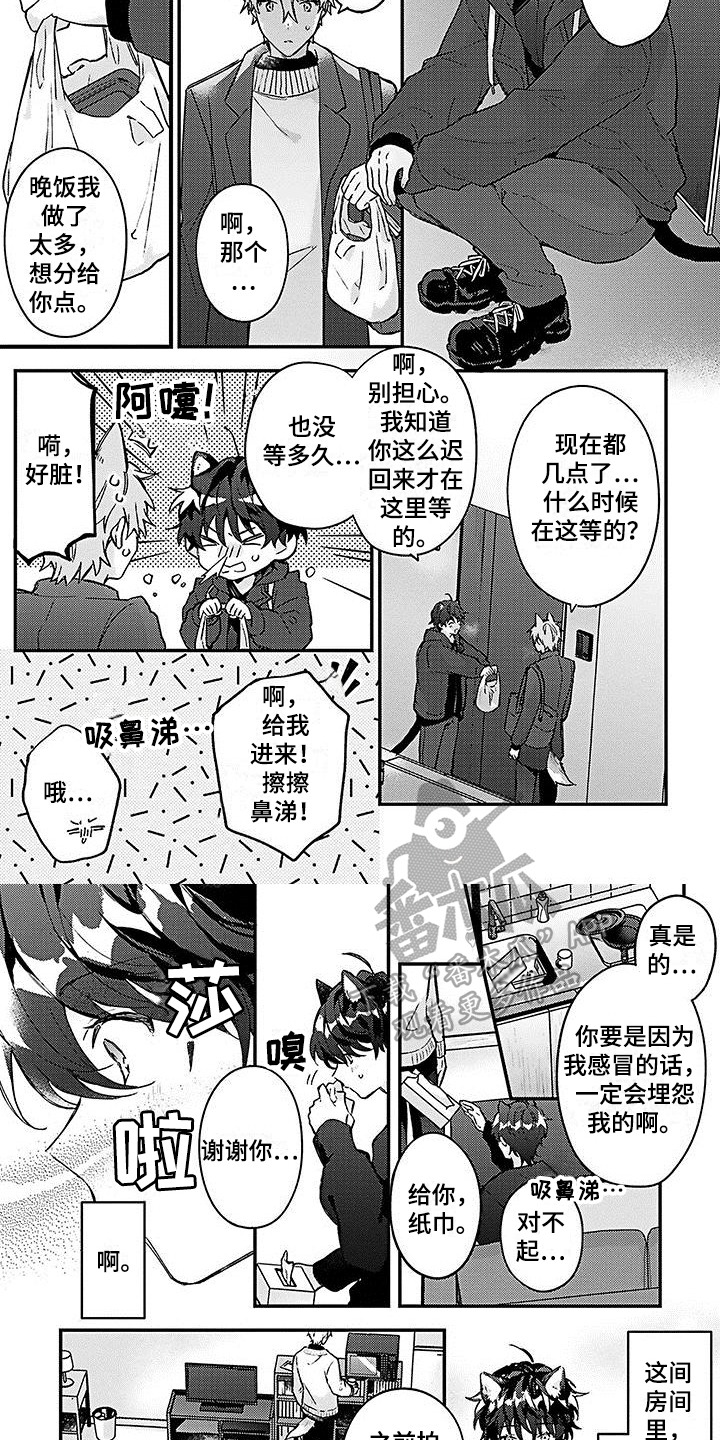 猫会梦见王子吗漫画,第10章：照顾2图