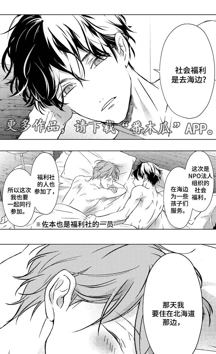 练习对象漫画,第27章：去海边1图