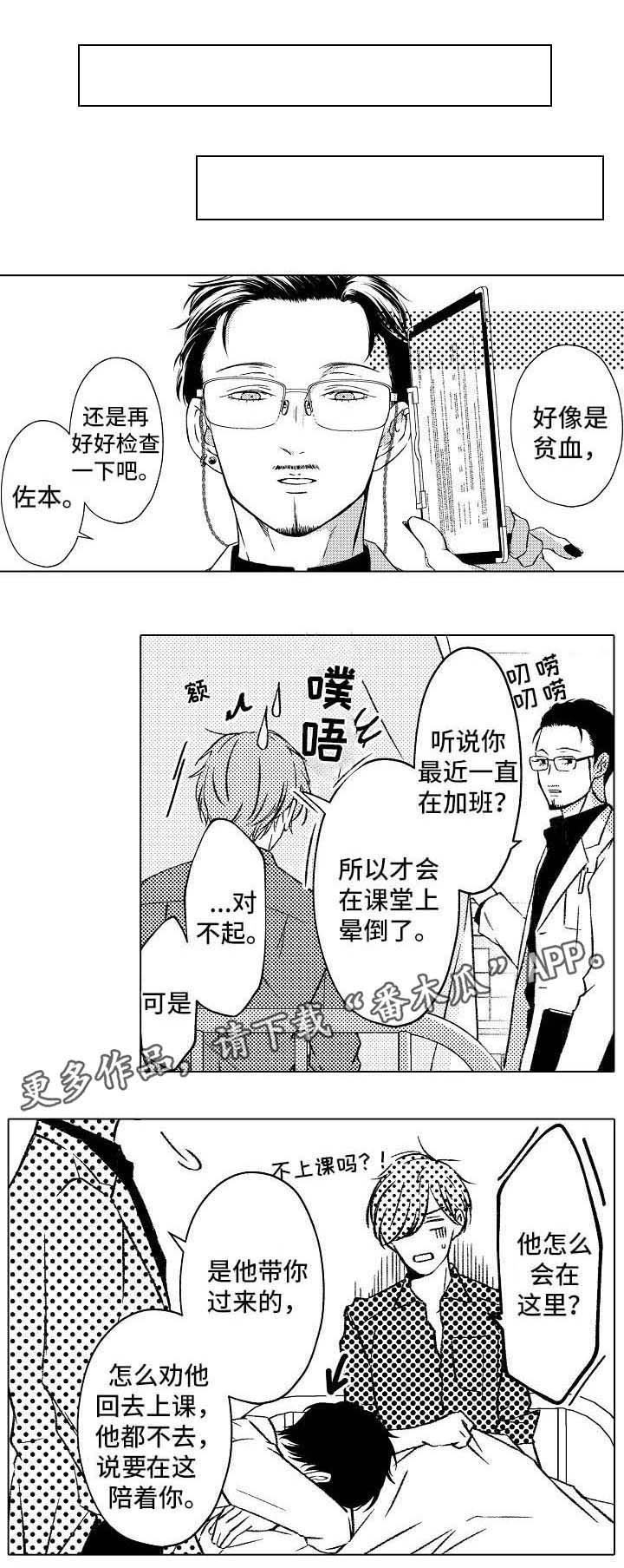 练习找对象漫画,第9章：晕倒1图