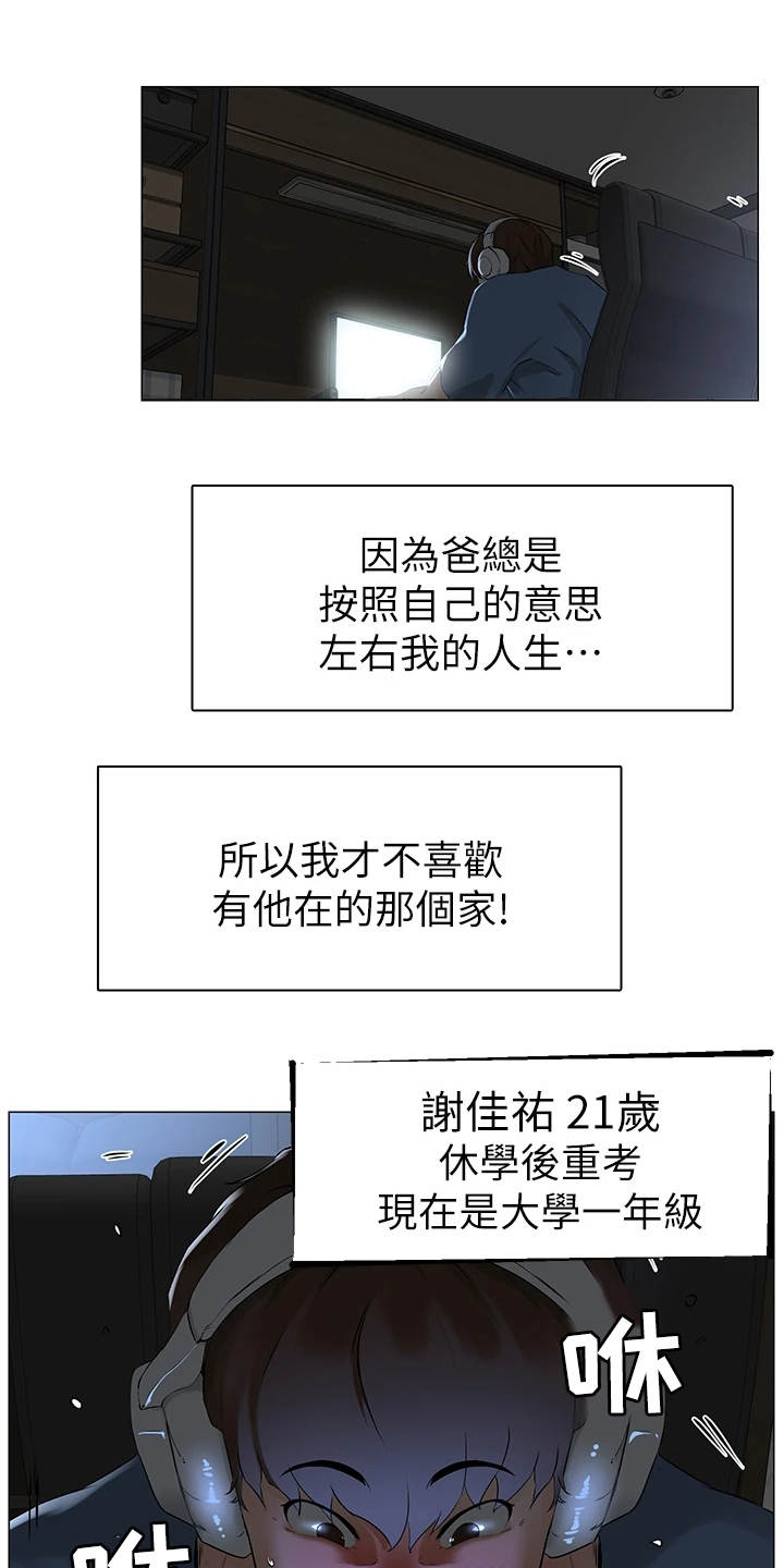 网红邻居视频漫画,第1章：独立生活1图