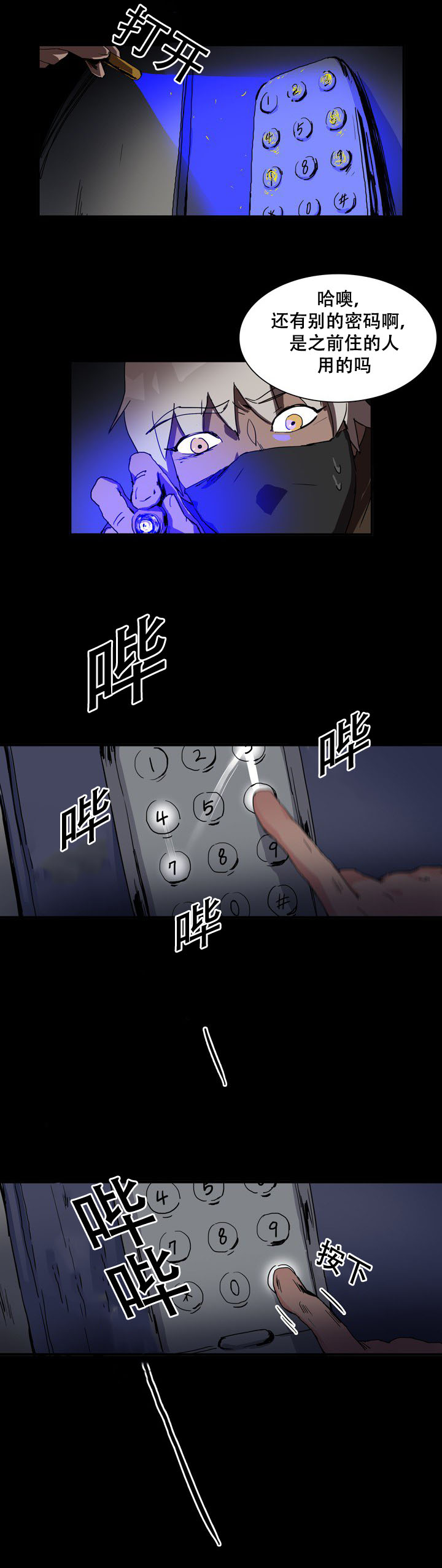 黑眼镜的真实身份漫画,第28章：确认密码1图