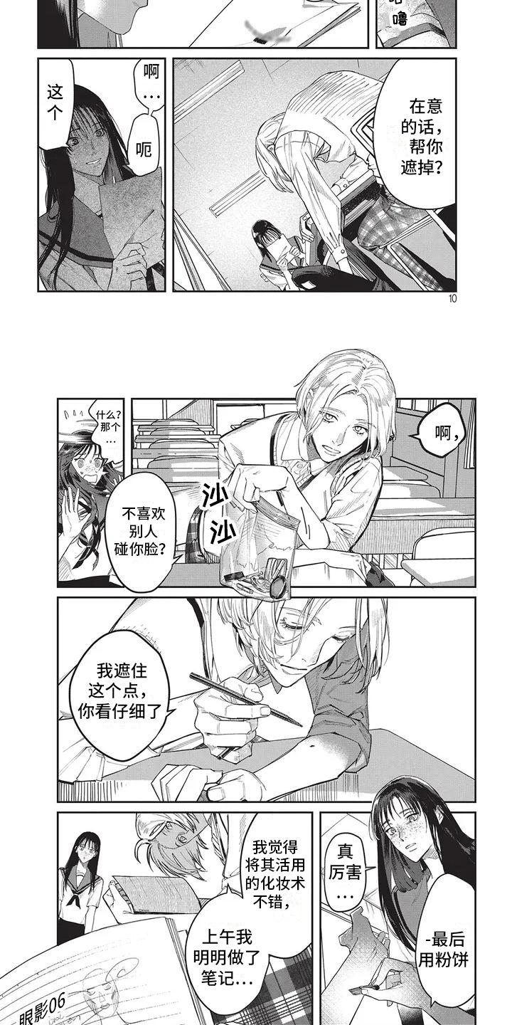 妆颜值漫画,第1章：不期待1图