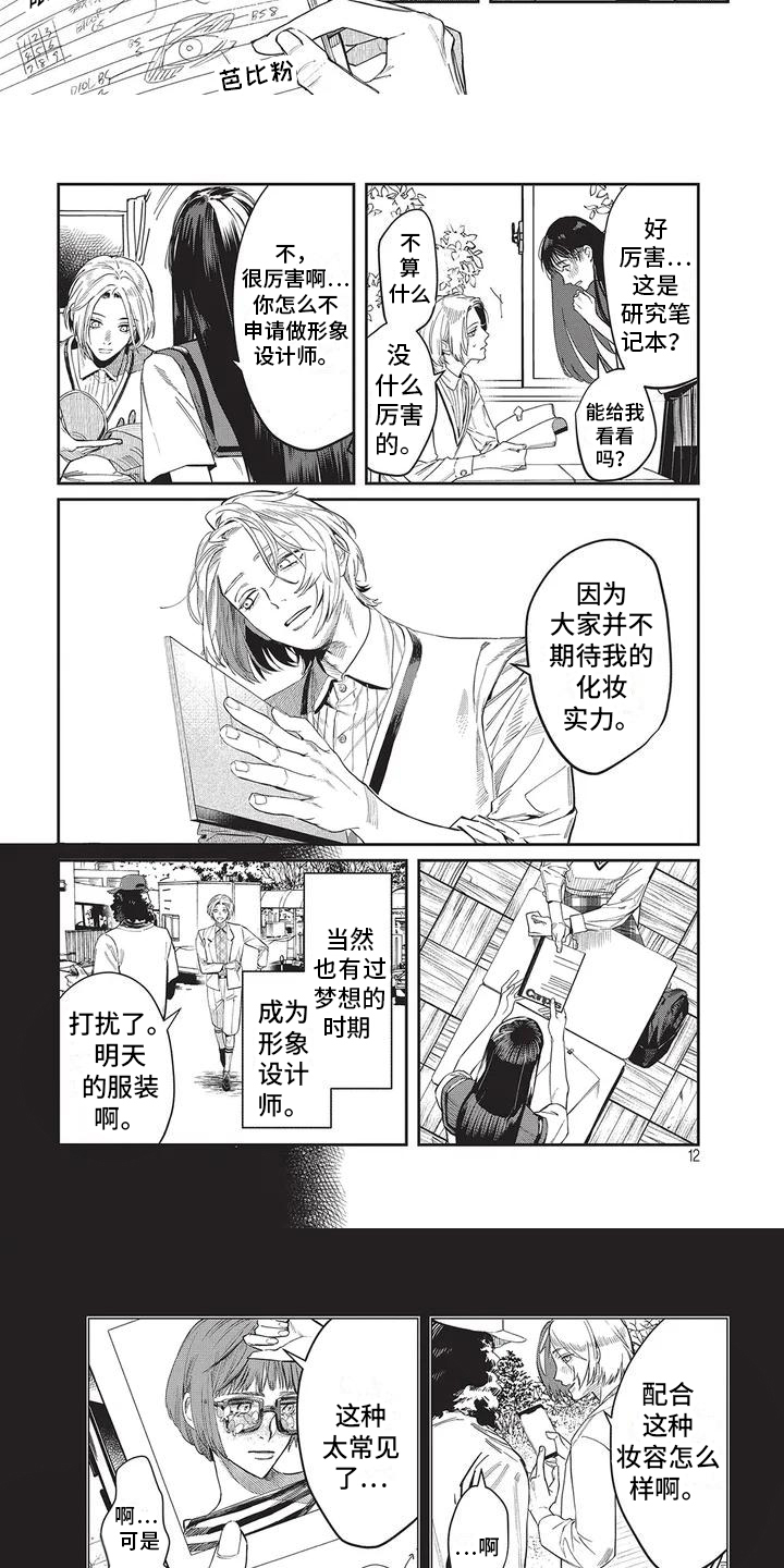 妆颜值漫画,第1章：不期待2图