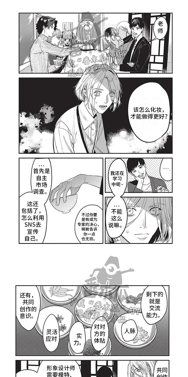 妆颜美化妆学校是正规的吗漫画,第31章：形象设计师大赛1图