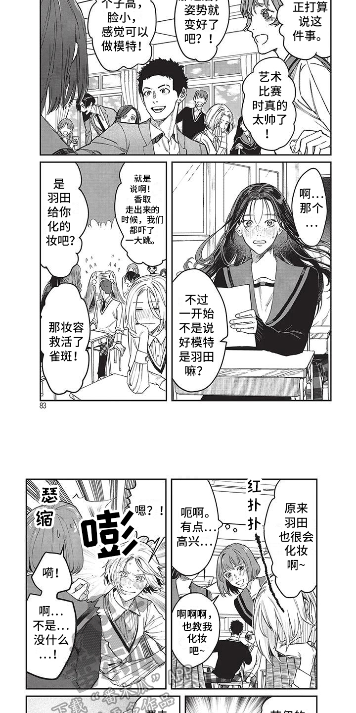 妆颜美化妆班学费多少钱漫画,第9章：没自信2图