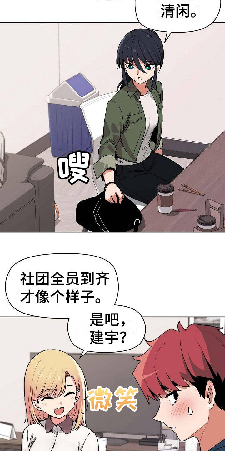 大学俱乐部建设方案漫画,第9章：支支吾吾1图