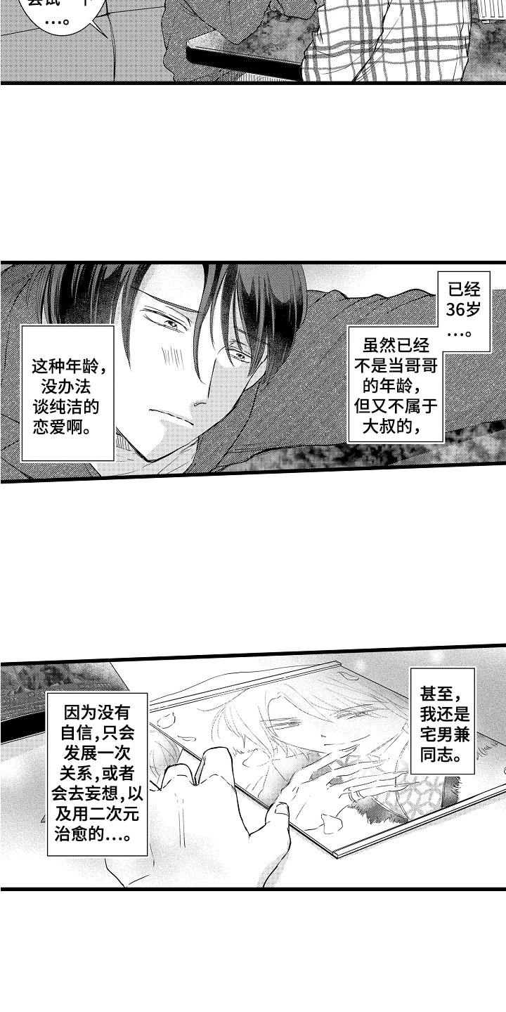 阿宅的恋爱真难女主谈过几次恋爱贴吧漫画,第2章：苹果前辈1图