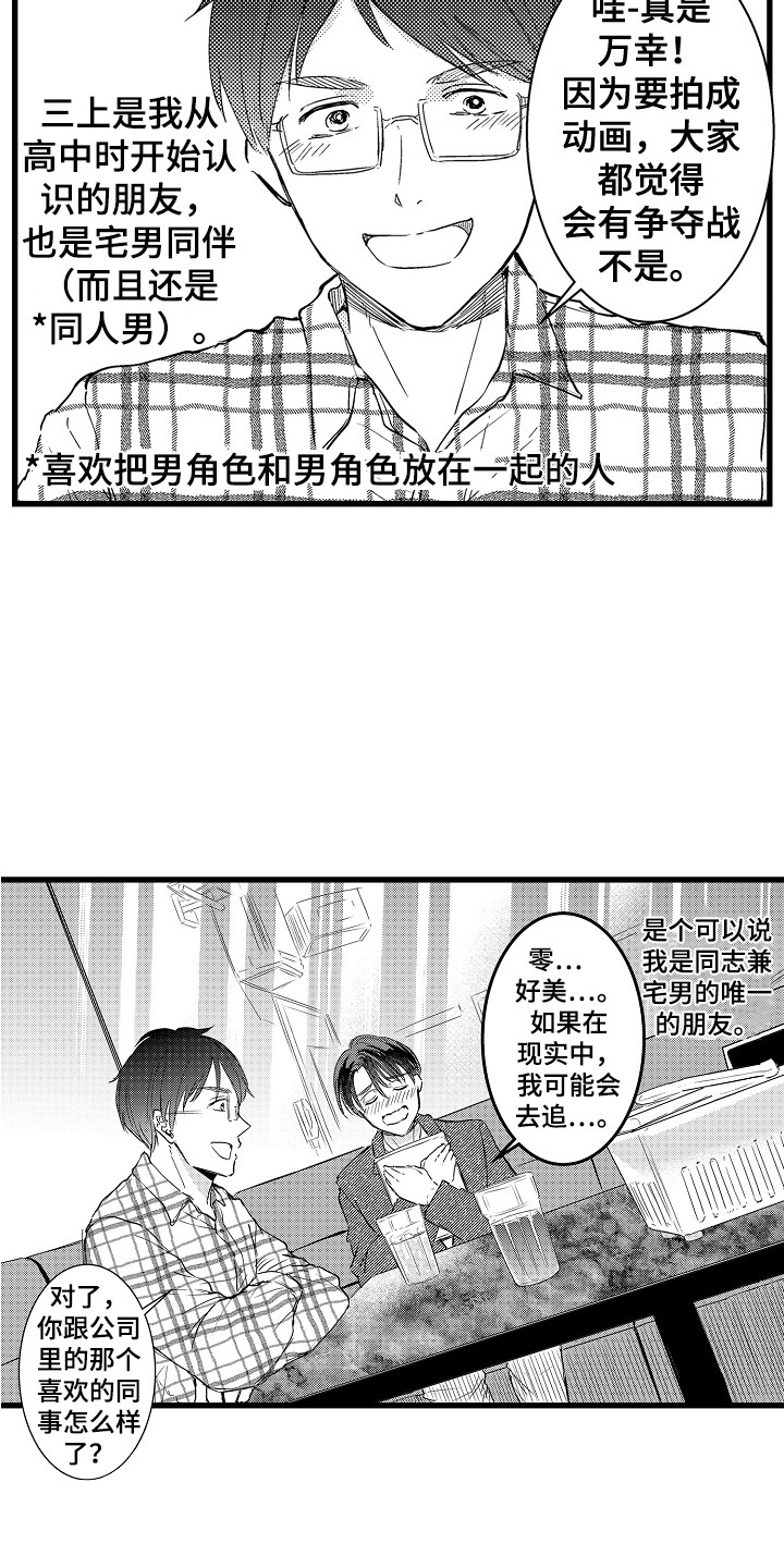 阿宅恋爱真难动漫漫画,第2章：苹果前辈2图