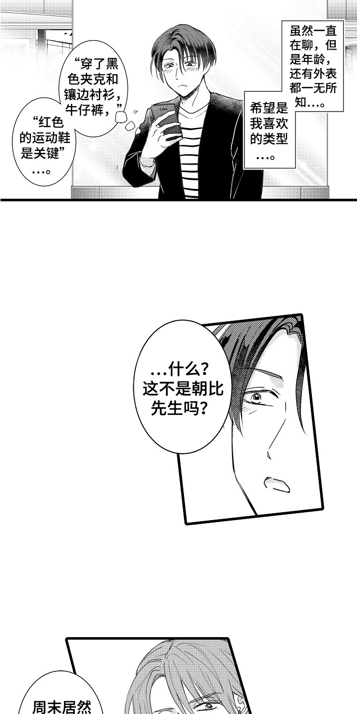 阿宅的恋爱真难哔哩哔哩漫画,第21章：网友见面1图