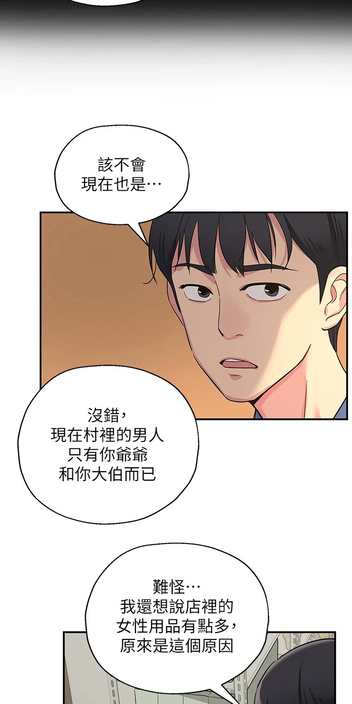 继承杂货店生肉漫画,第3章：绝男村1图