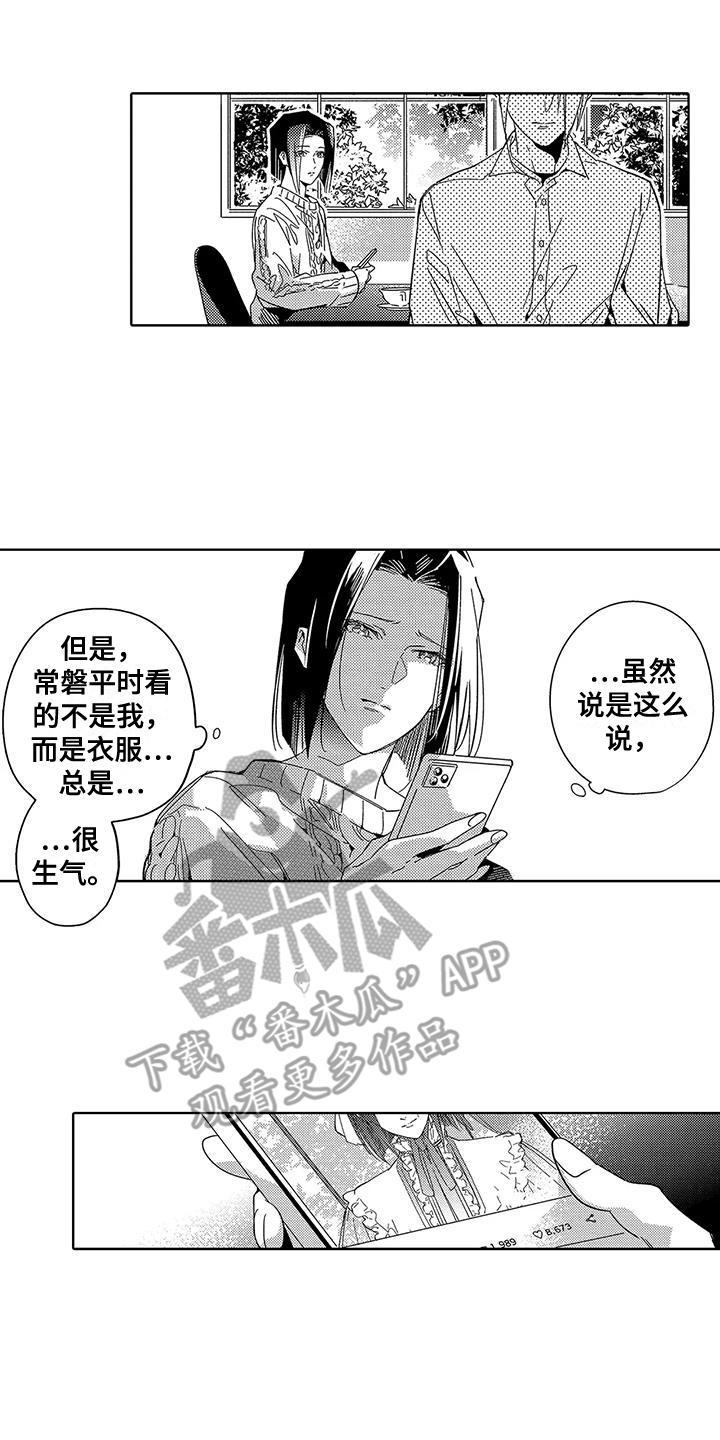 天空摄影婚纱漫画,第13章：模特1图