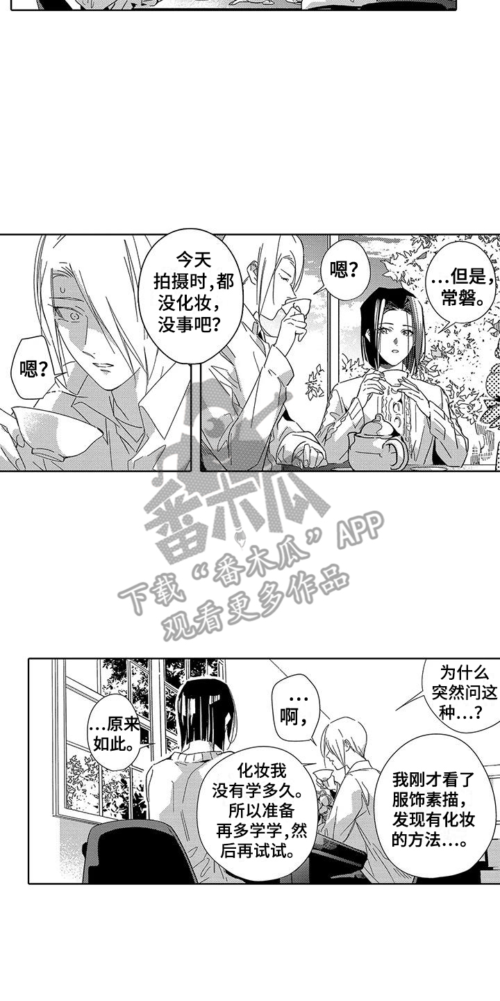 天空摄影婚纱漫画,第13章：模特1图