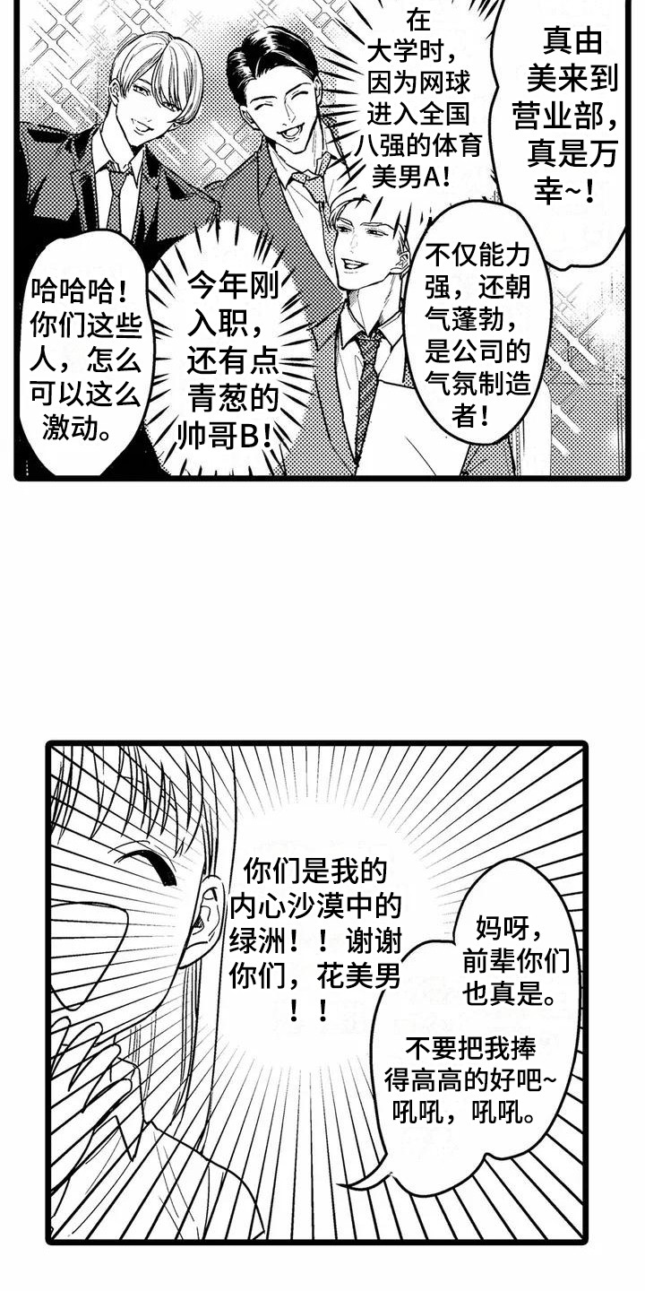 疯狂的前辈漫画,第1章：部门调动1图