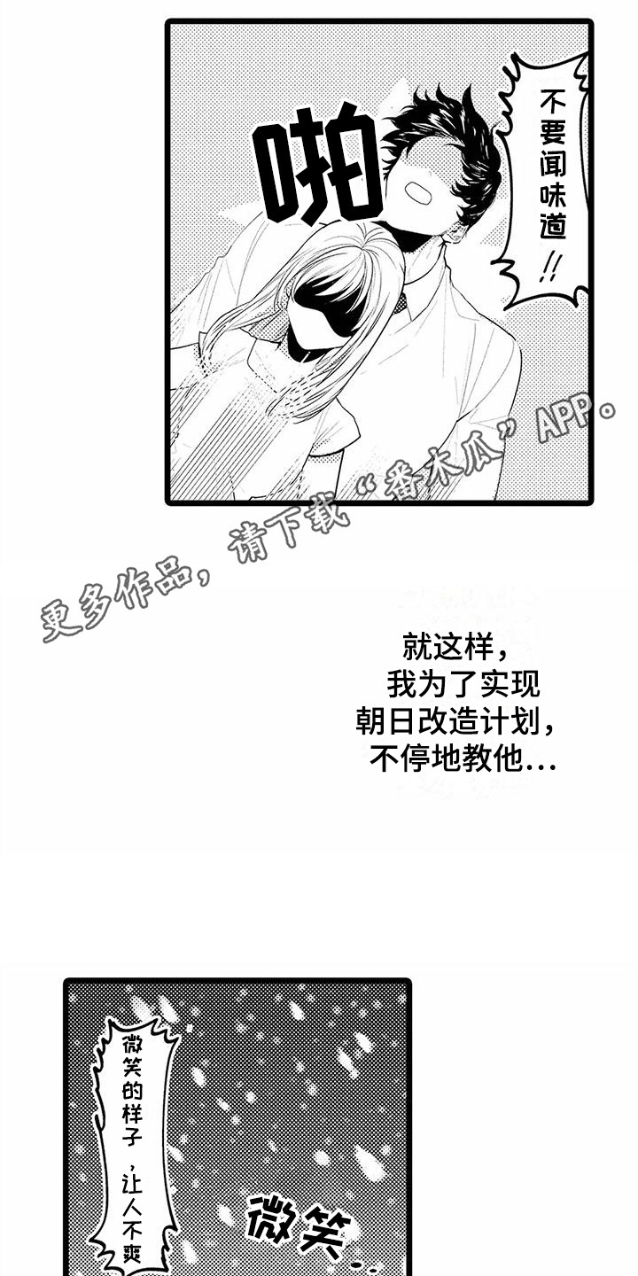 疯狂的前辈漫画,第15章：拍拍头1图