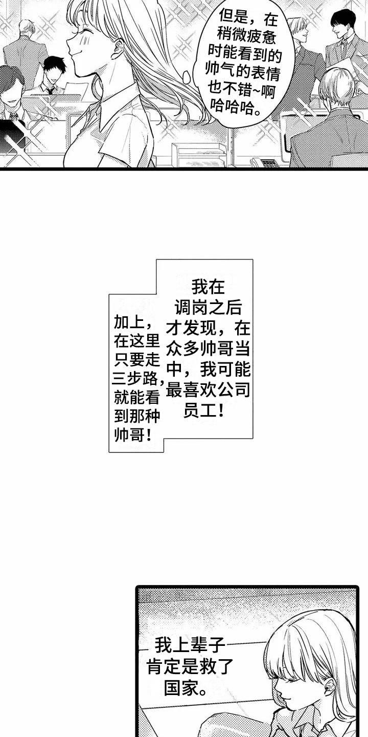 疯狂的前辈漫画,第1章：部门调动1图