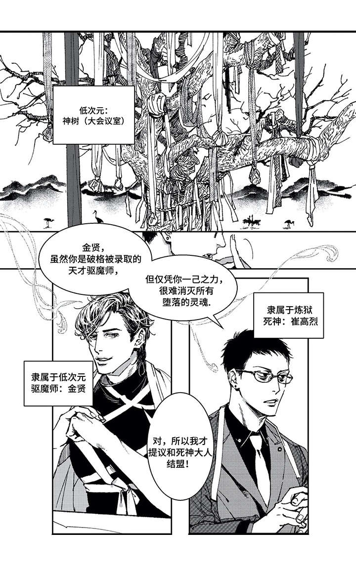 低压高怎么办教你三招搞定漫画,第1章：死神与驱魔师2图