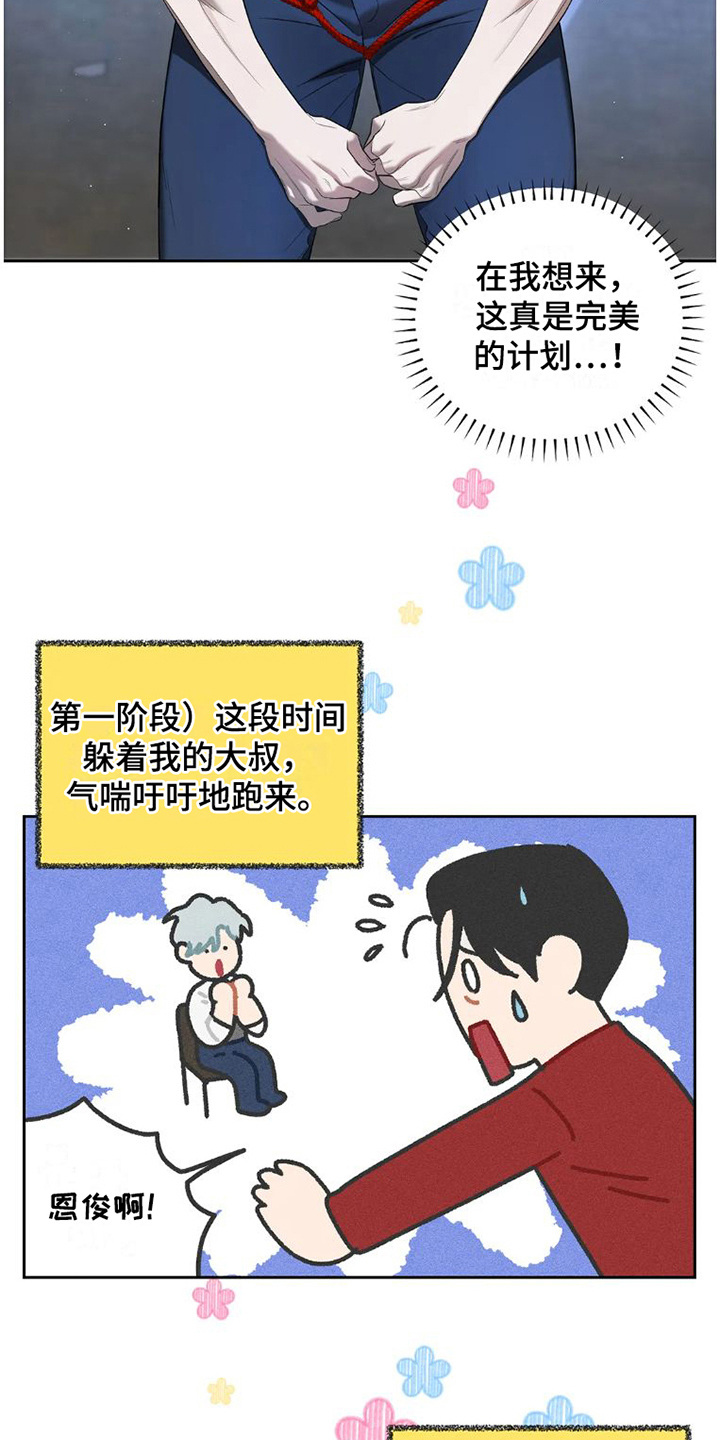 疯批反派总想杀我漫画,第31章：完美大叔：自导自演2图