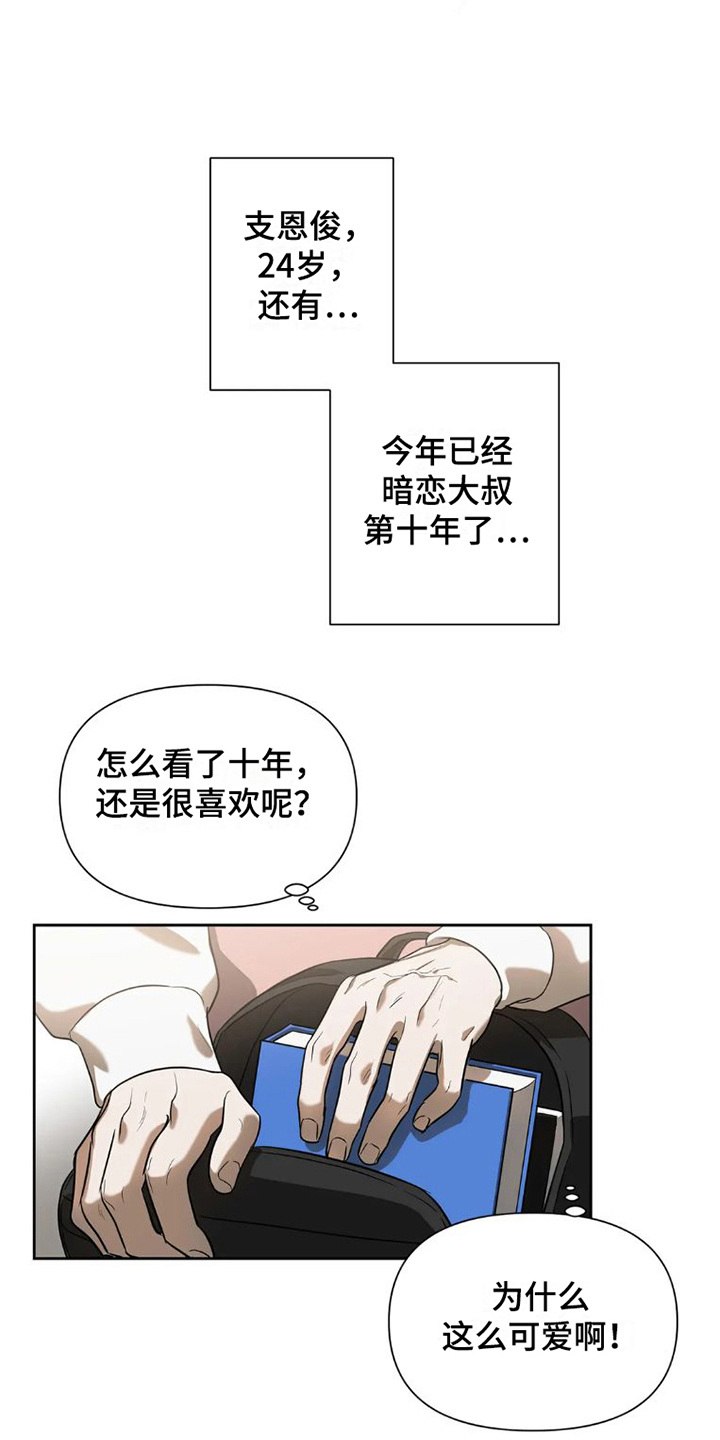 疯批文学漫画,第25章：完美大叔：暗恋2图