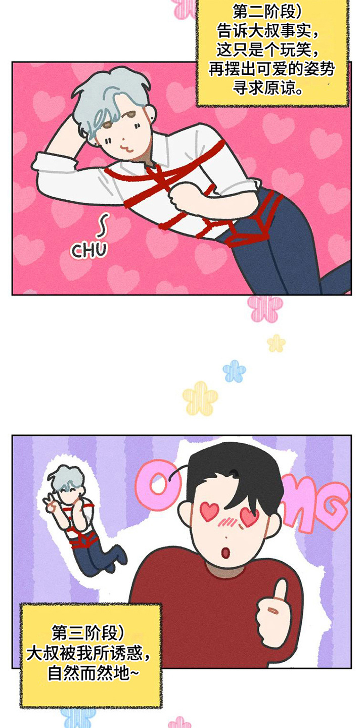 疯批反派总想杀我漫画,第31章：完美大叔：自导自演1图