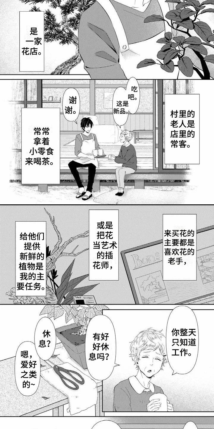 不见凋零漫画,第1章：花店2图