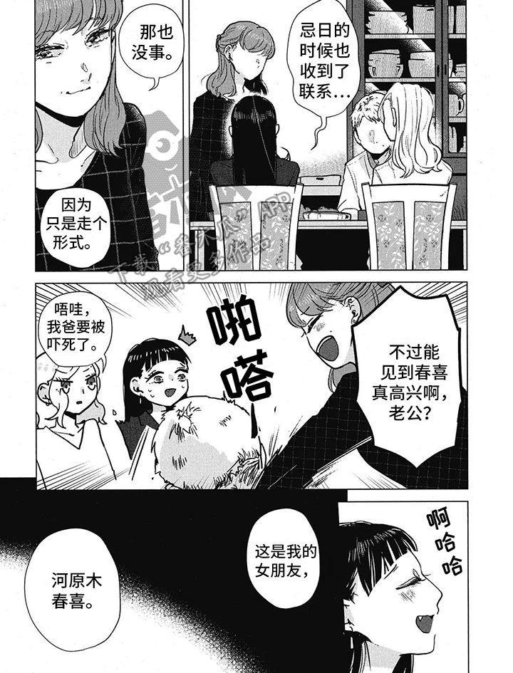 樱花校园隐藏房间漫画,第13章：好久不见2图