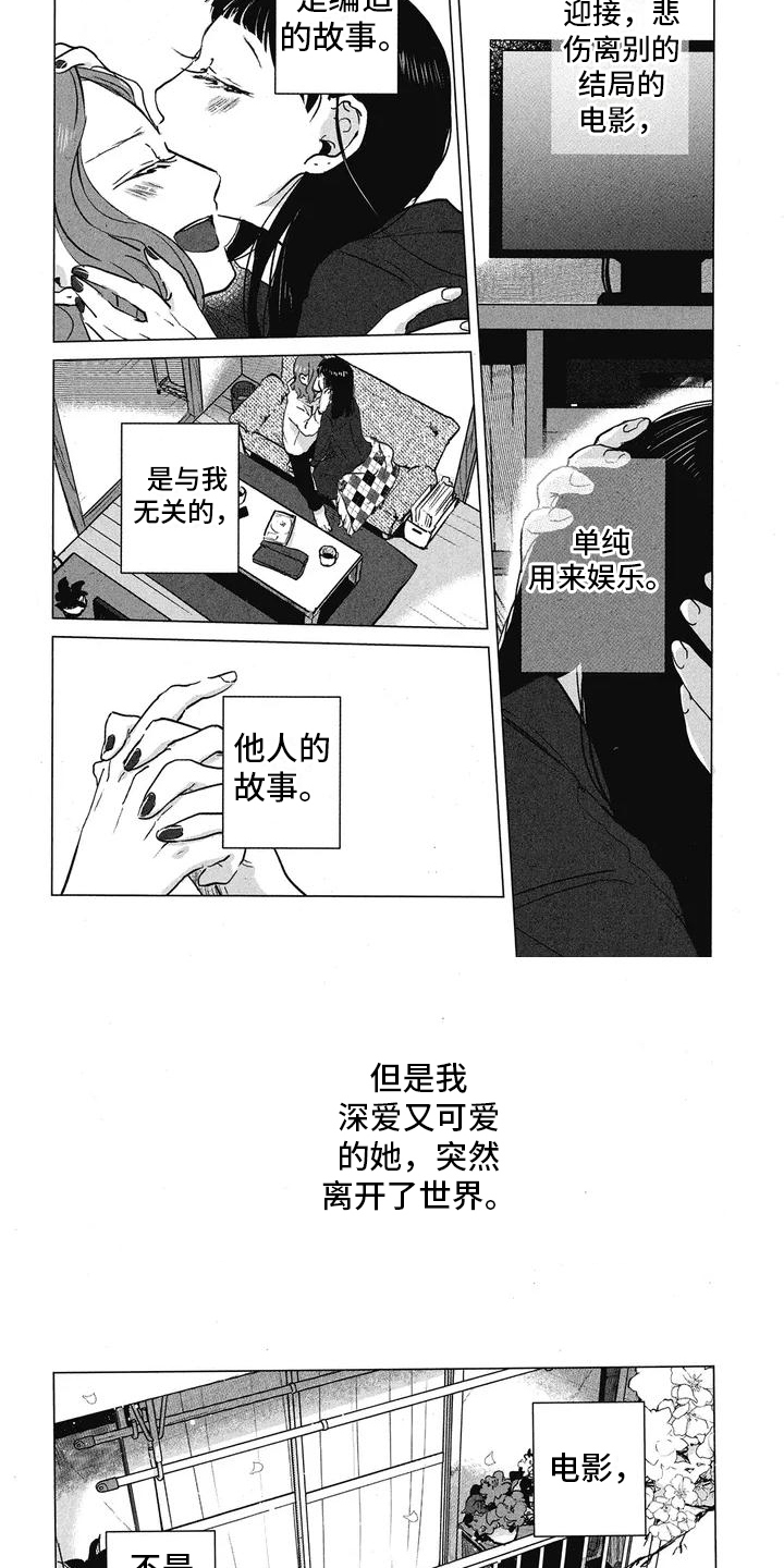 樱花盛开的月份漫画,第1章：悲情电影2图