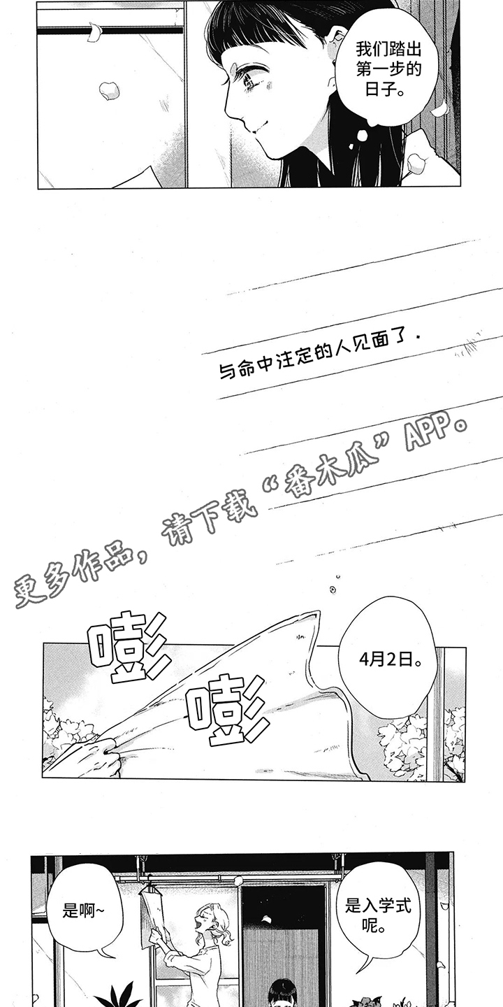 樱花盛开的特点漫画,第9章：那年今日1图