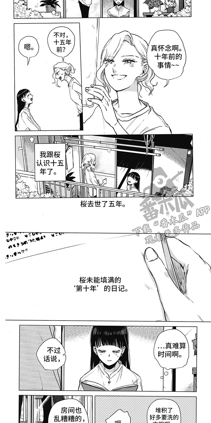 樱花盛开的特点漫画,第9章：那年今日2图