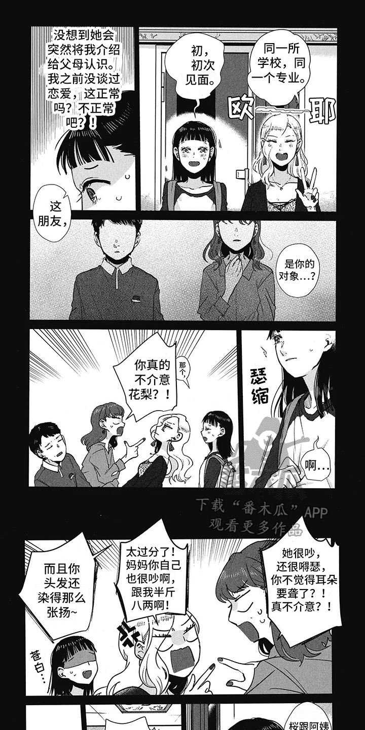 樱花盛开啦漫画,第14章：过于不同1图