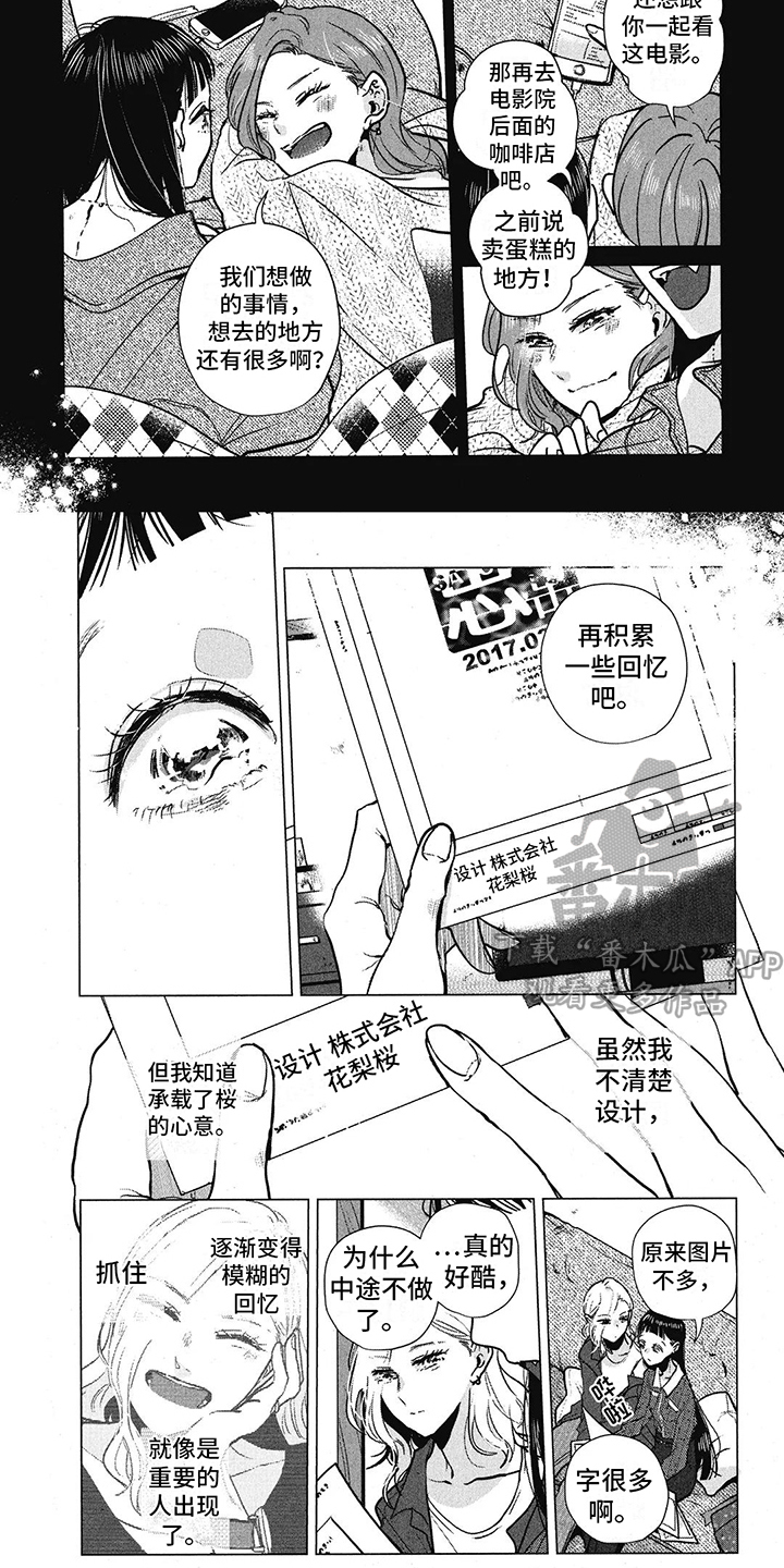 樱花盛开的婚纱照漫画,第23章：承载心意1图