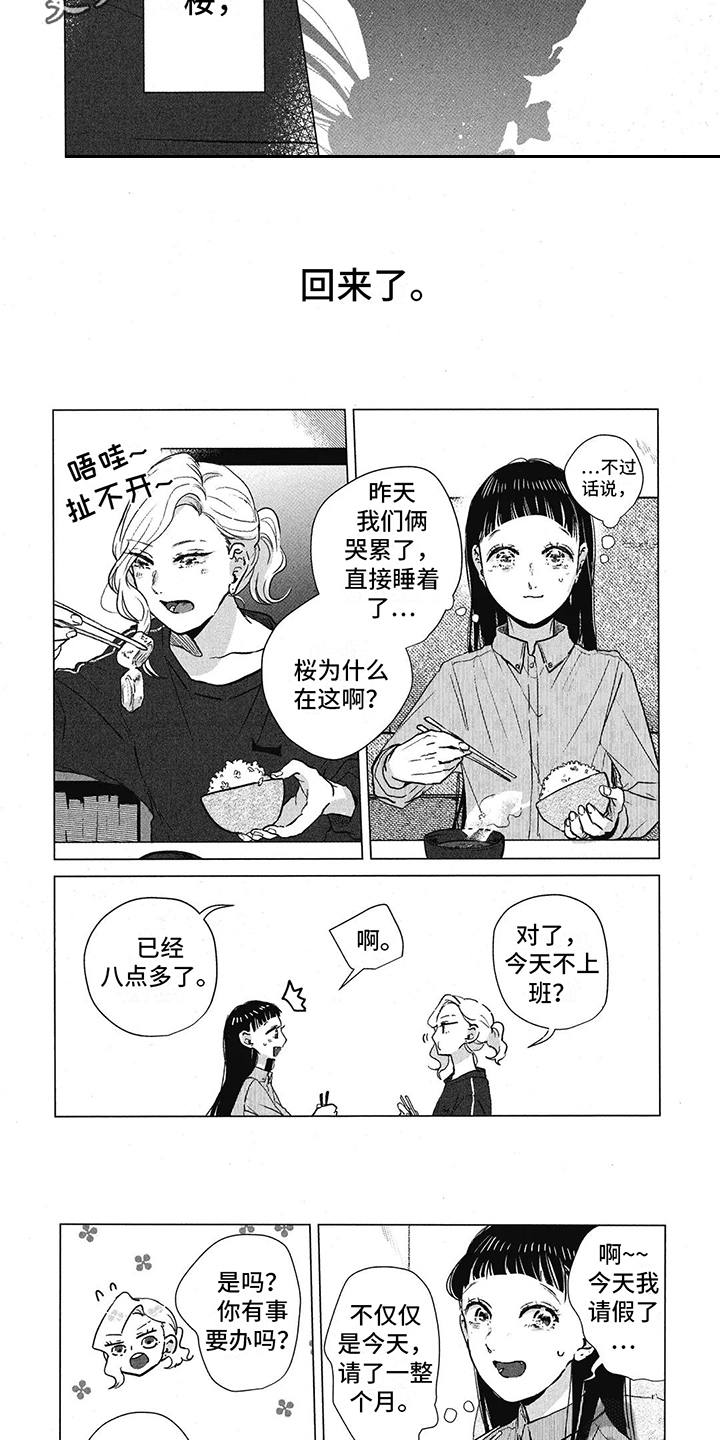 樱花盛开了漫画,第7章：回来了1图