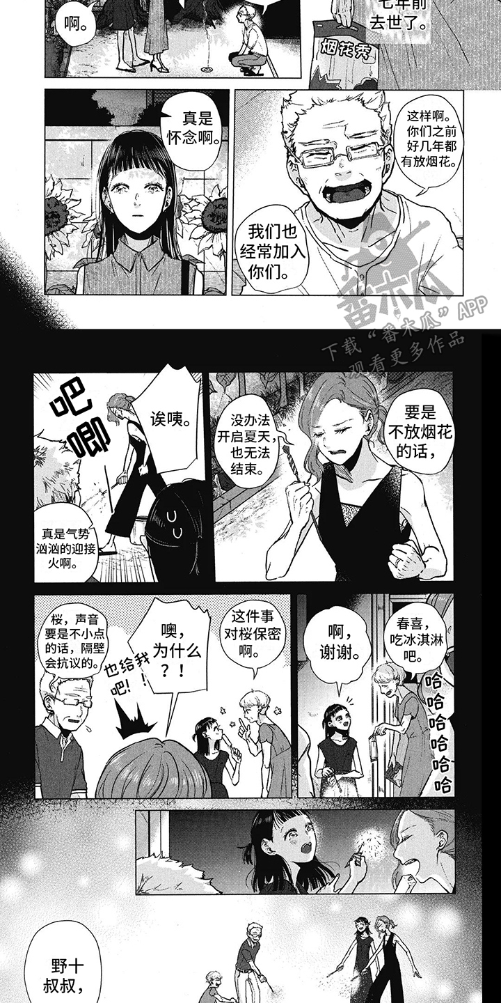 樱花校园的房间漫画,第20章：烟花秀1图