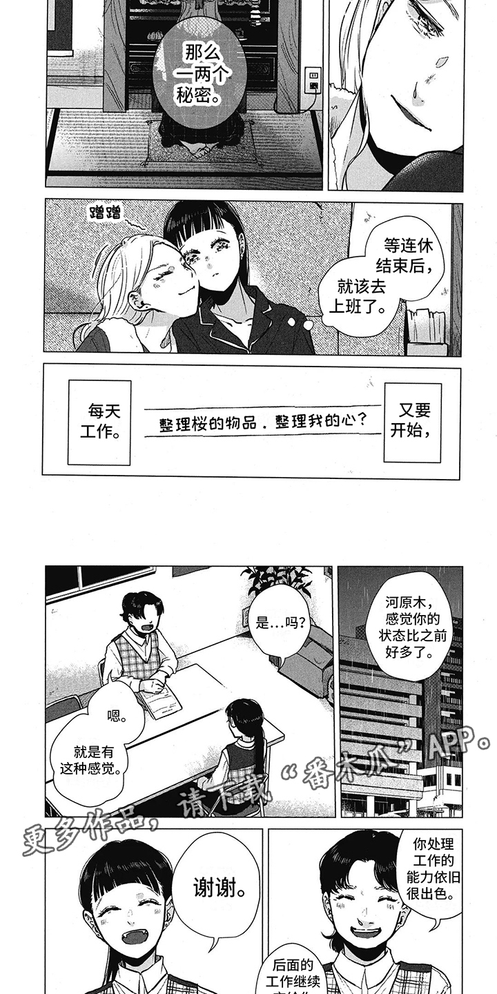 樱花盛开的唯美诗句漫画,第15章：收拾杂物2图