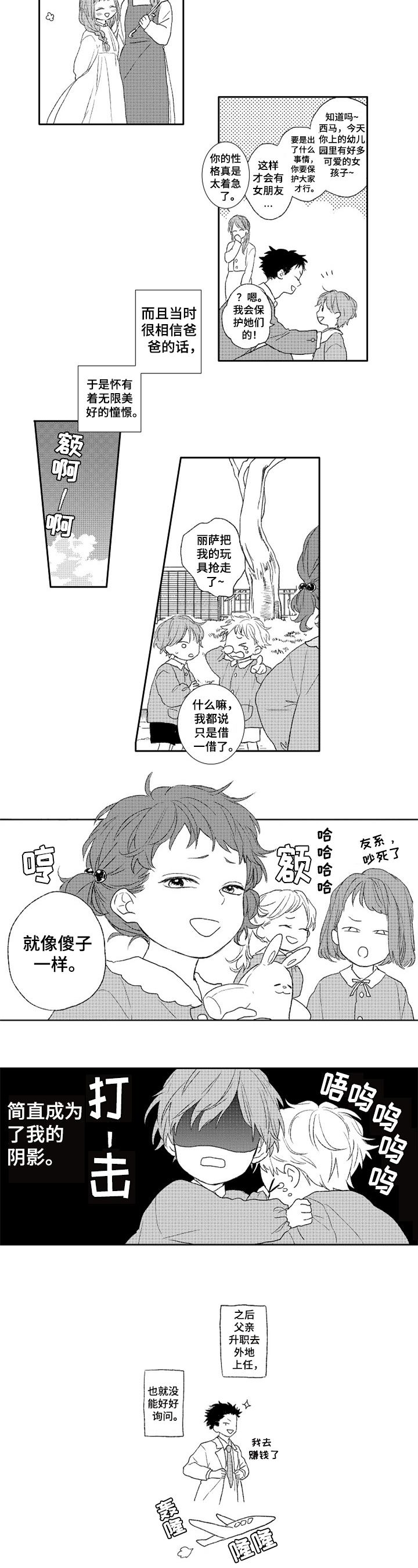 金色青春平衡霜效果怎么样漫画,第1章：新学校1图