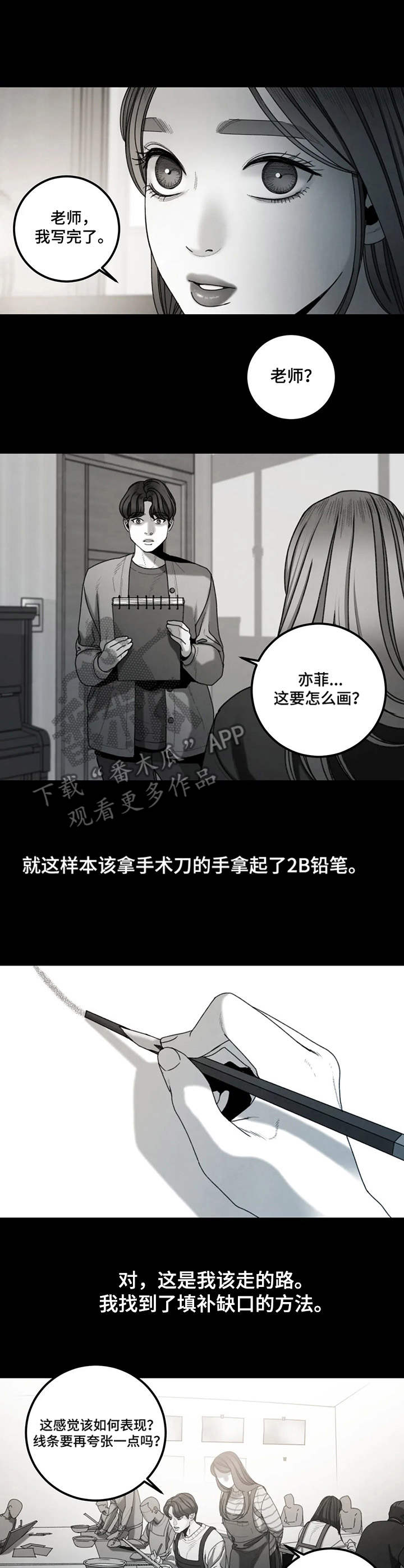 美学暗讽漫画,第20章：何去何从1图