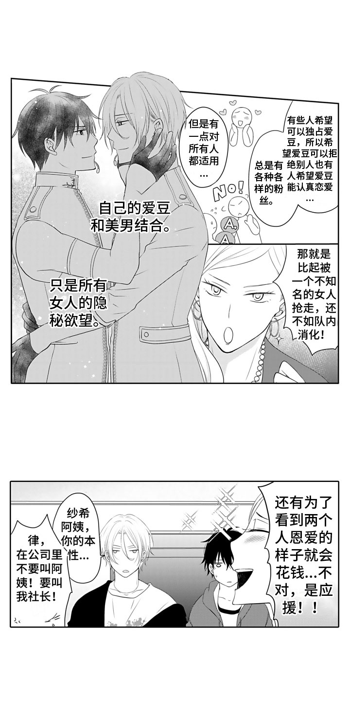 与偶像小时候聊天漫画,第1章：商业结婚1图