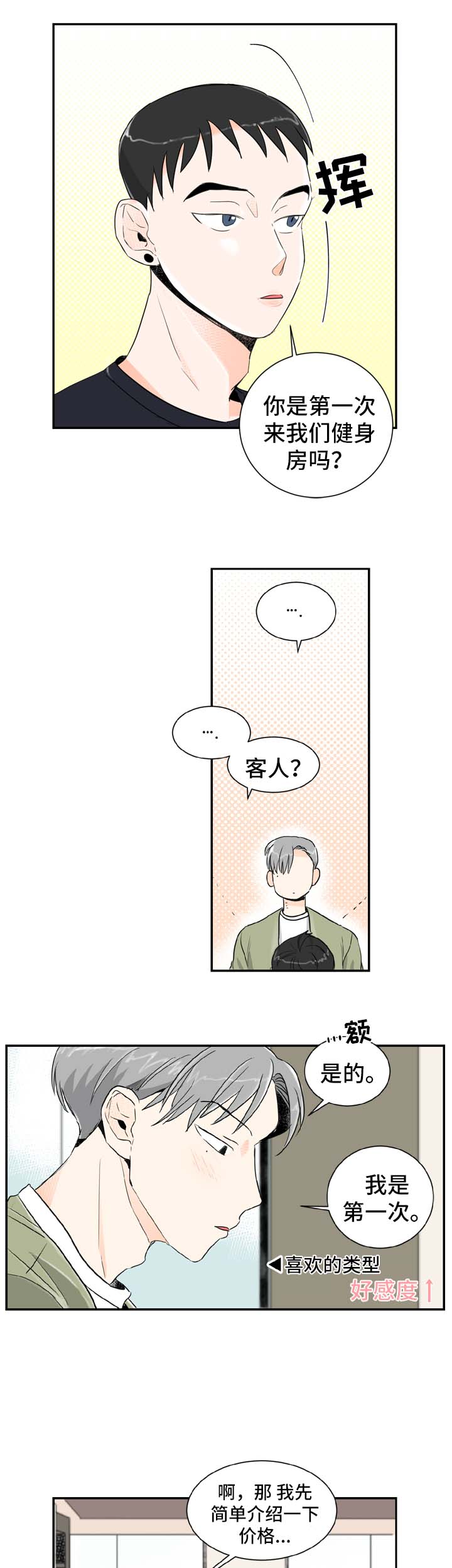 绝对演绎田野守望者直播攻略漫画,第1章：健身房的初遇2图