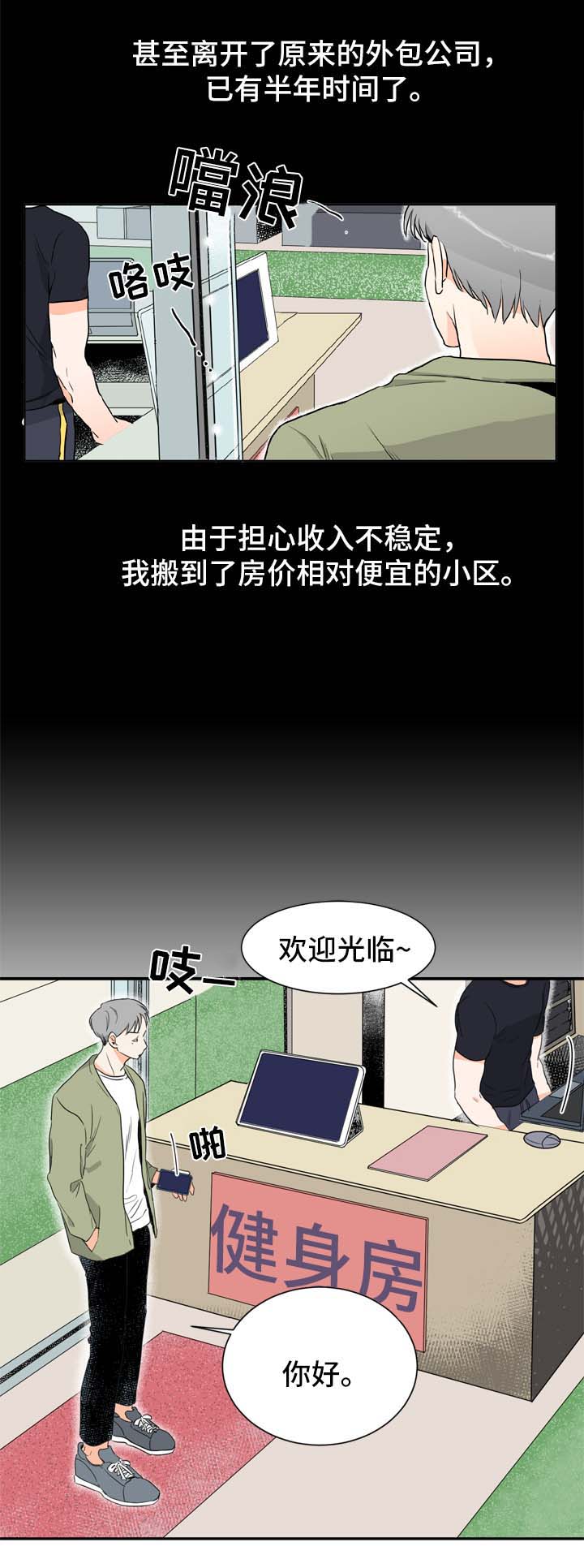 绝对演绎田野守望者直播攻略漫画,第1章：健身房的初遇2图