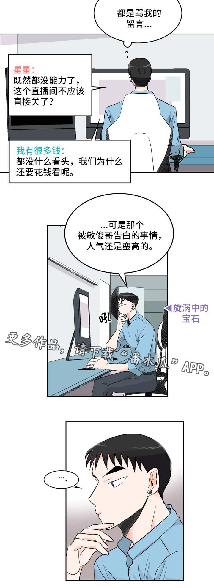 直播攻略演员表漫画,第8章：直播间1图