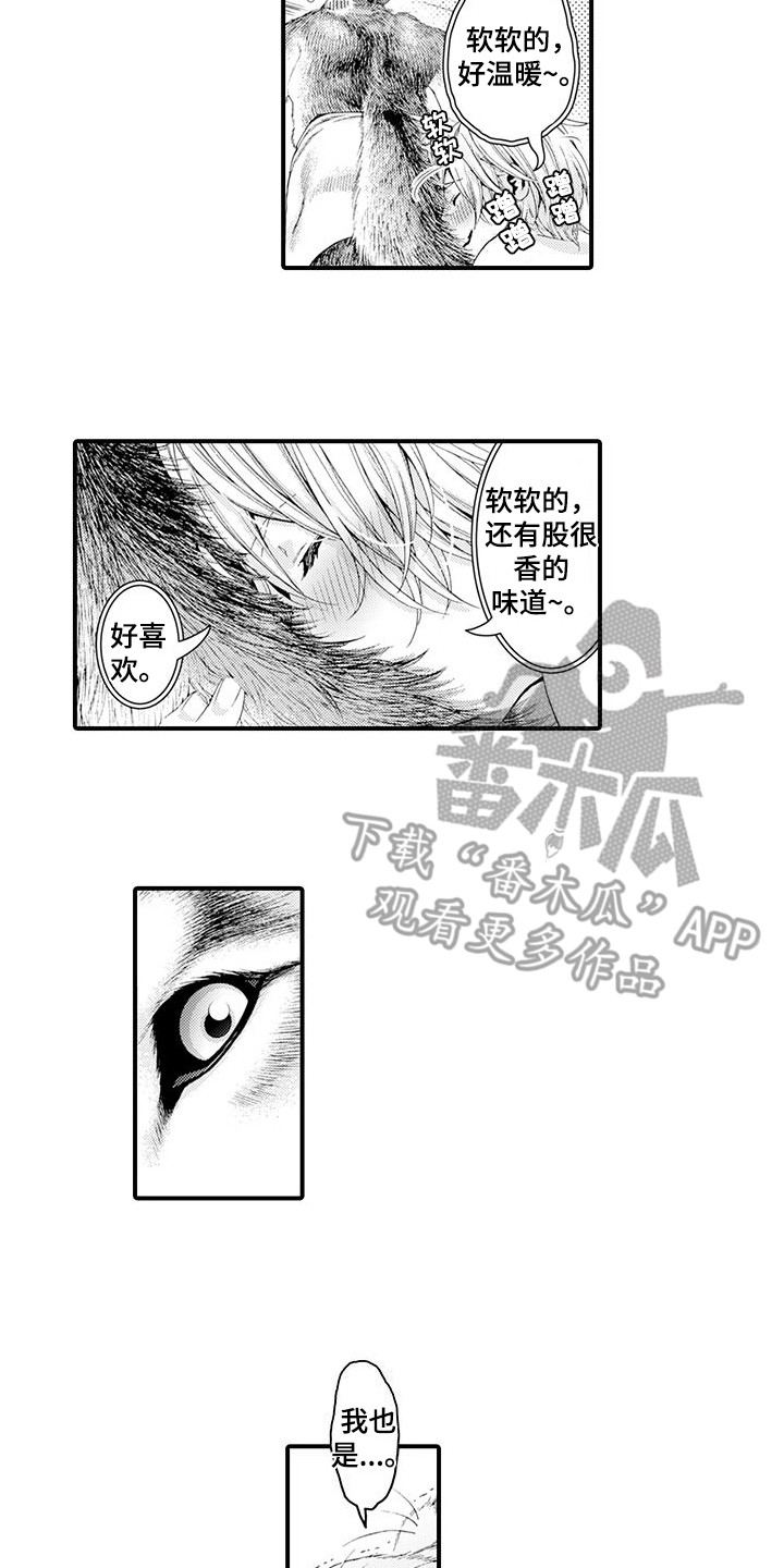 毛绒绒男友漫画,第20章：很温暖2图