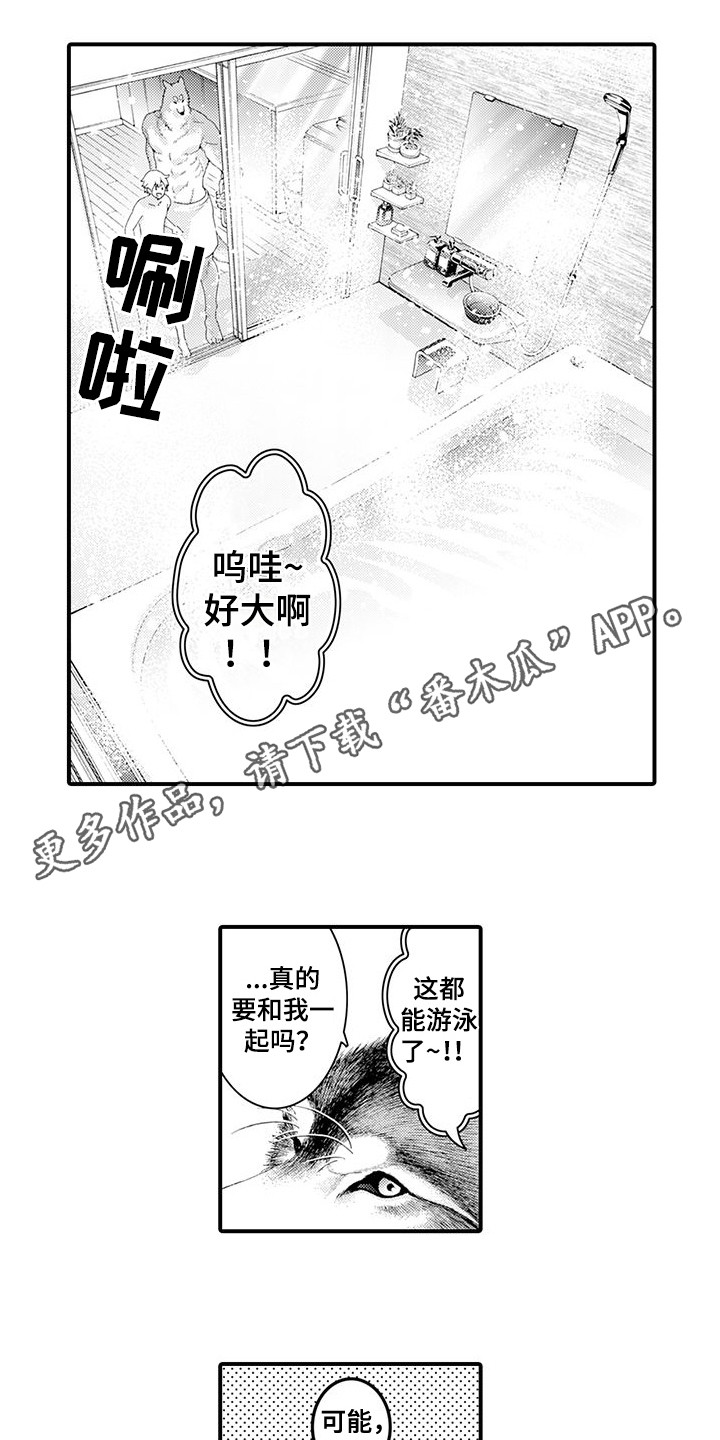 毛绒绒男友漫画,第19章：一起洗2图