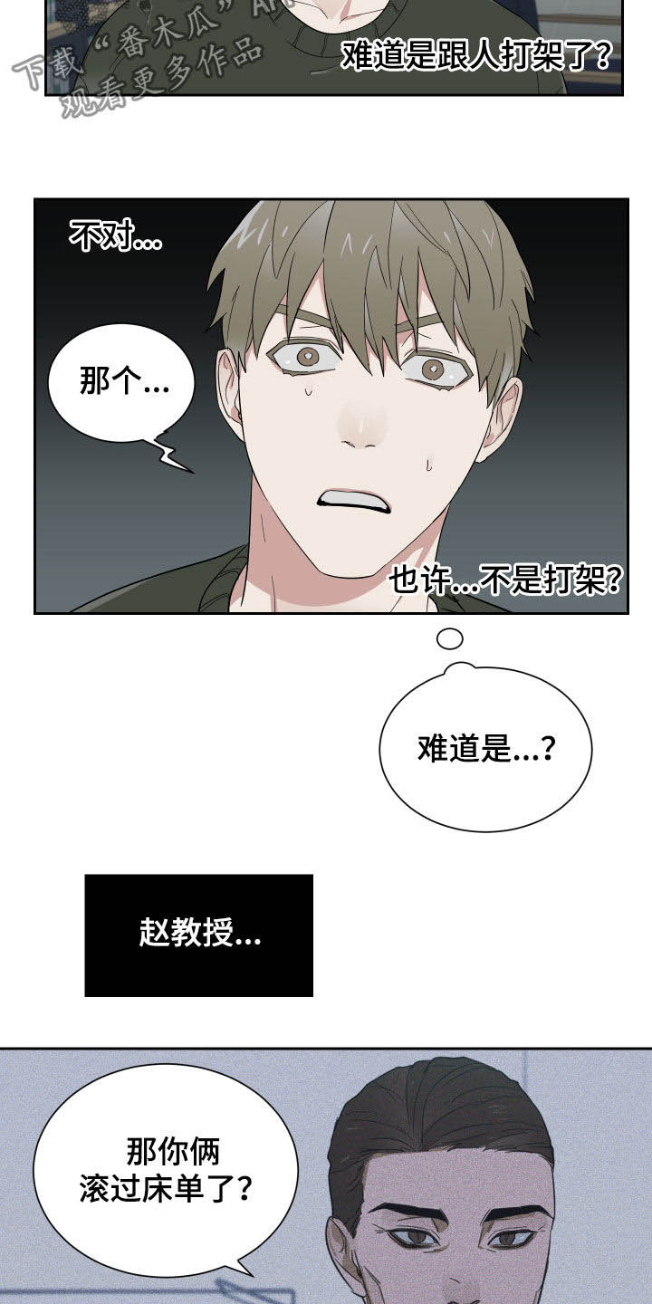 办公室秘书动漫漫画,第14章：鼻青脸肿2图