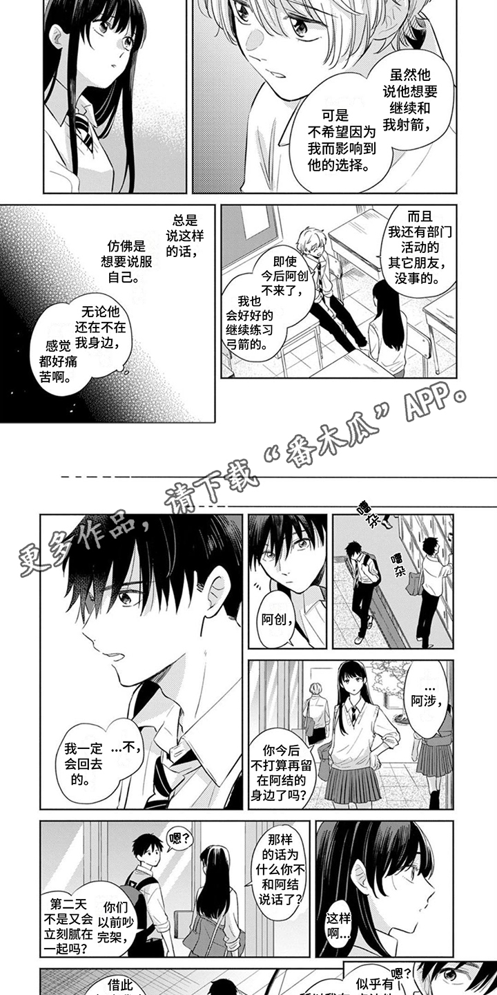 离弦之箭永不回头漫画,第15章：纠结 2图