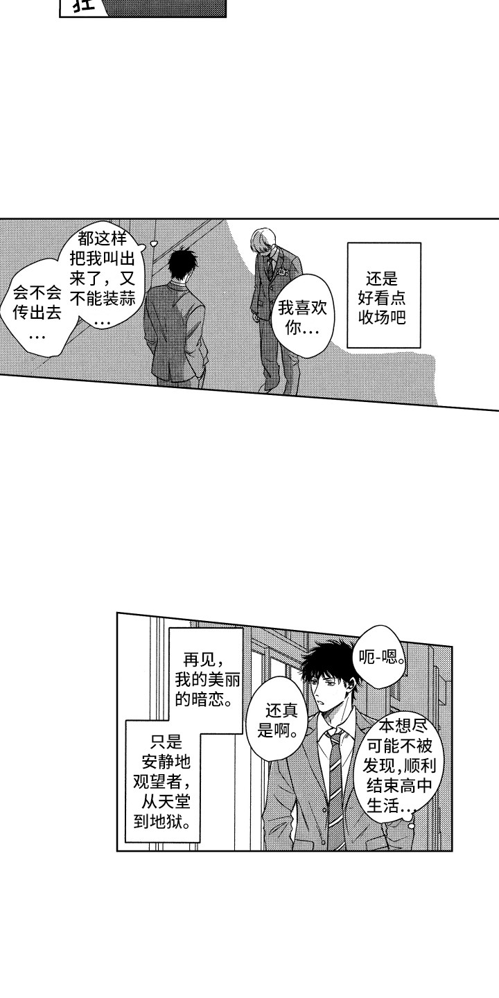 《来自天堂的魔鬼》这首歌漫画,第1章：表白1图