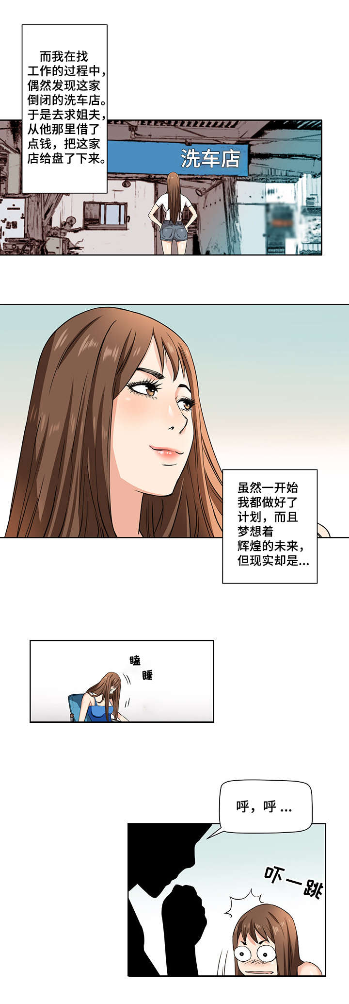 共同目标漫画,第1章：洗车店1图