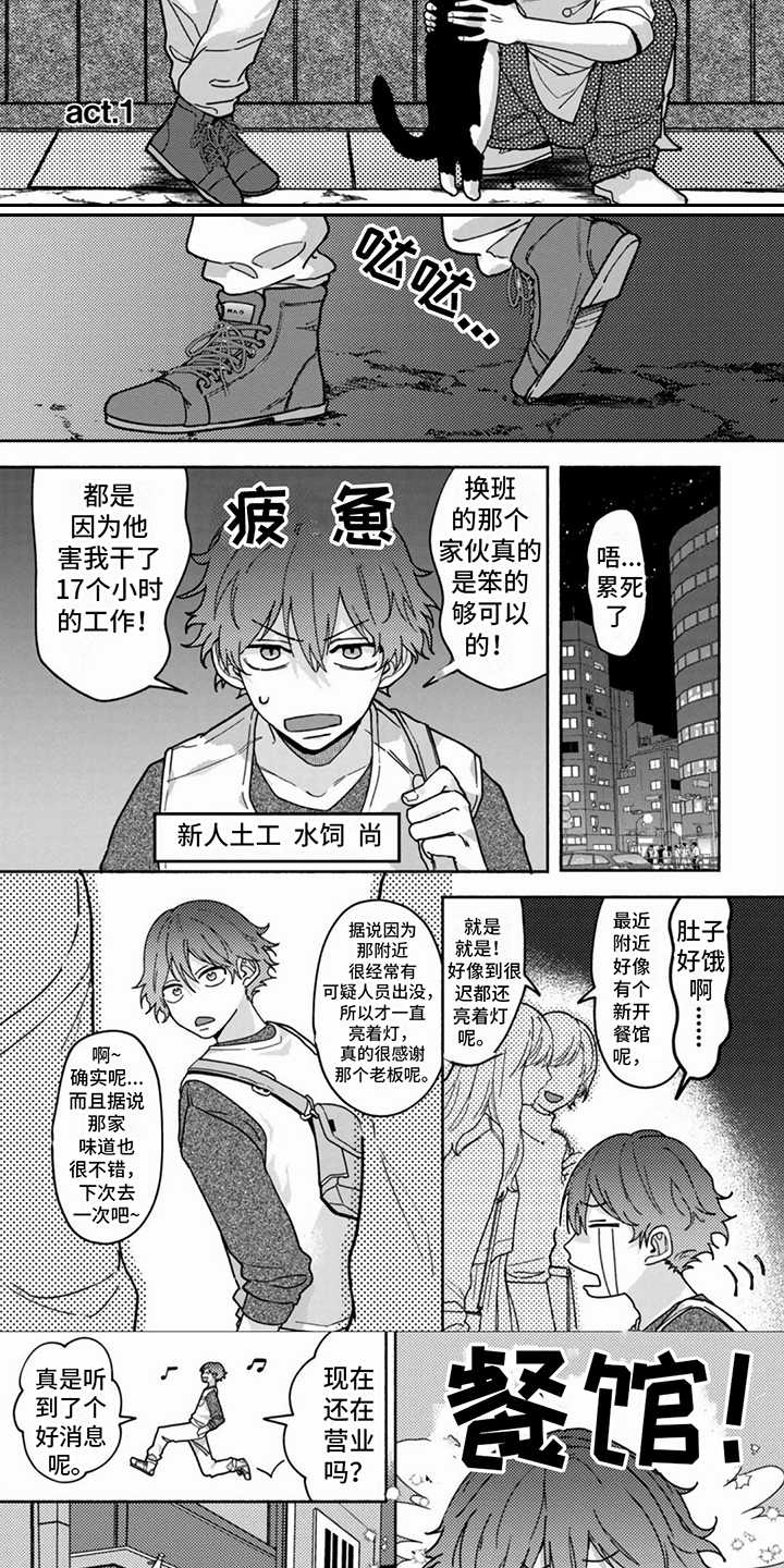 谎言与餐刀漫画,第1章：餐馆1图