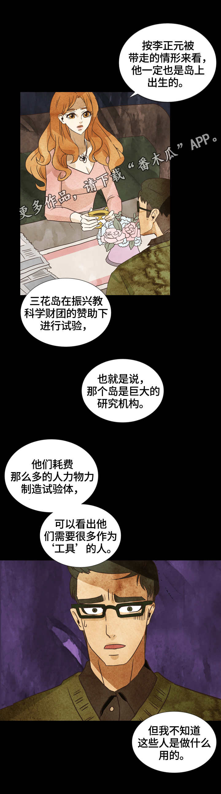 三花一岛鱼图片漫画,第14章：暗中调查1图