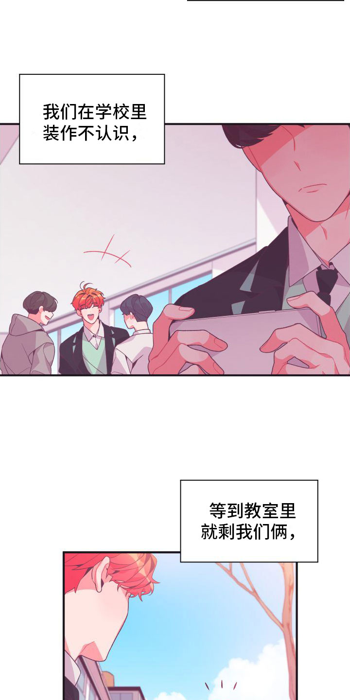 蜜桃粉碎花半身裙漫画,第1章：秘密朋友1图