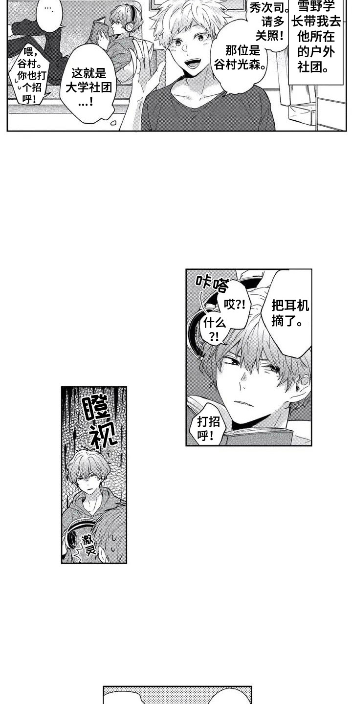 回头看雪野漫画,第2章：社团2图